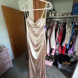 satin dress/gown